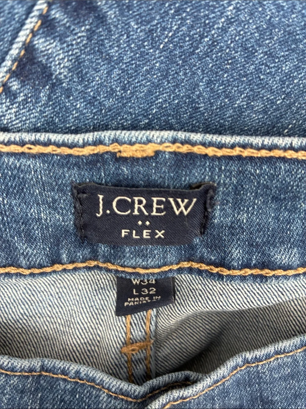 J. Crew Slim Straight Men's Denim Jeans - Medium Blue Wash